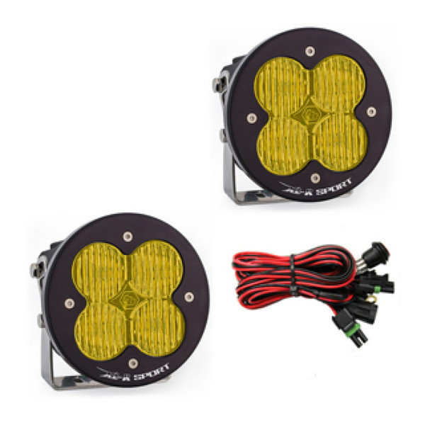 取寄せ 【並行輸入品】 バハデザイン XL Rスポーツシリーズ ワイドコーナリングパターンLEDライトポッド - アンバー Baja Design