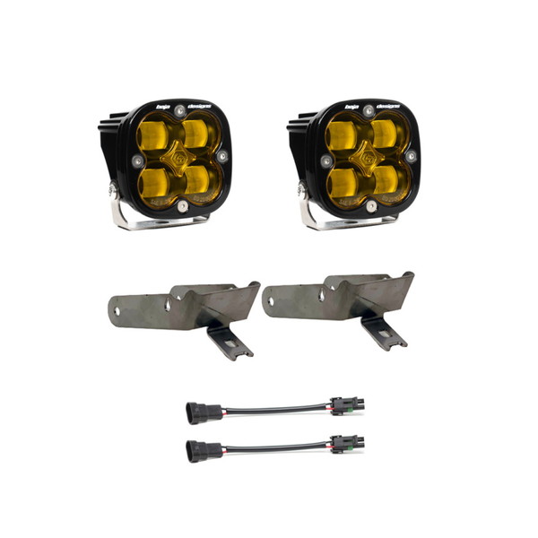 取寄せ 【並行輸入品】 バハデザイン 1999-2010 Ford Super Duty フォグポケットキット SAE Amber Baja Designs BAJ Fog Light P