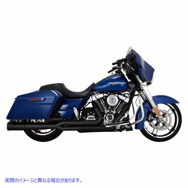 取寄せ プロパイプ 2-into-1 エキゾーストシステム バンス アンド ハインズ Pro Pipe Exhaust System - Black 47383 18002572