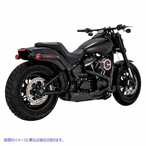 取寄せ 2into1高出力ショートエキゾーストシステム バンス アンド ハインズ 2-into-1 Hi-Output Short Exhaust System - Stainless Steel - Black 47331 18002578