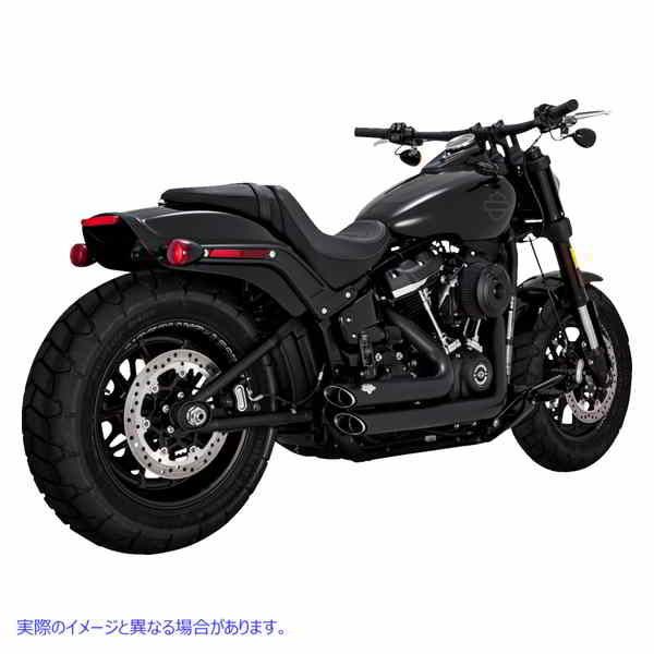 取寄せ ショートショット スタッガードエキゾーストシステム バンス アンド ハインズ Shortshots Staggered Exhaust System - Matte Black 47333 18002603