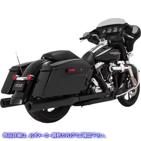 取寄せ 4 エリミネーター400スリップオンマフラー バンス アンド ハインズ 4 Eliminator Mufflers - Black 46703  18010900