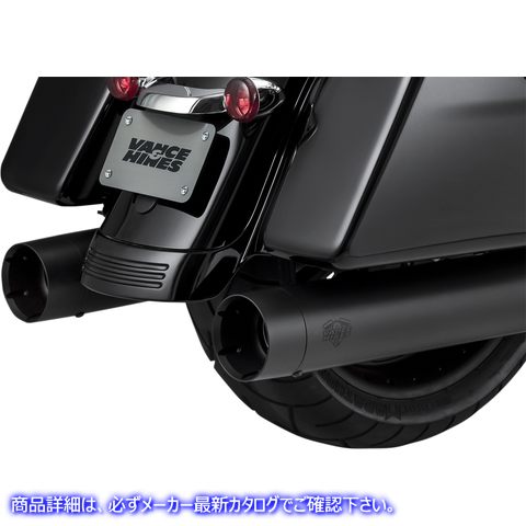 取寄せ 特大の450スリップオンマフラー バンス アンド ハインズ 4.5 Muffler - Black/Black - Titan 46650 18011061