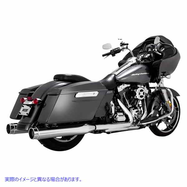 取寄せ Torquer 450 スリップオンマフラー バンス アンド ハインズ 4-1/2 Torquer Mufflers for '95-'16 FL - Chrome 16673 18011458