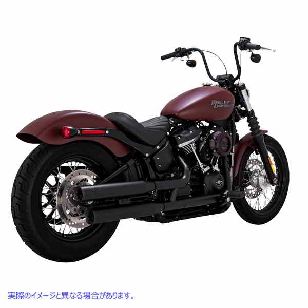 取寄せ エリミネーター 300 スリップオンマフラー バンス アンド ハインズ Eliminator 300 Slip-On Mufflers - Black 46312 18011515