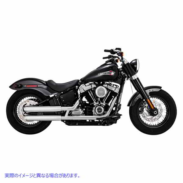 取寄せ 3インチ ツインスラッシュ スリップオンマフラー バンス アンド ハインズ 3 Twin Slash Slip-On Muffler - Chrome 16376 18011521