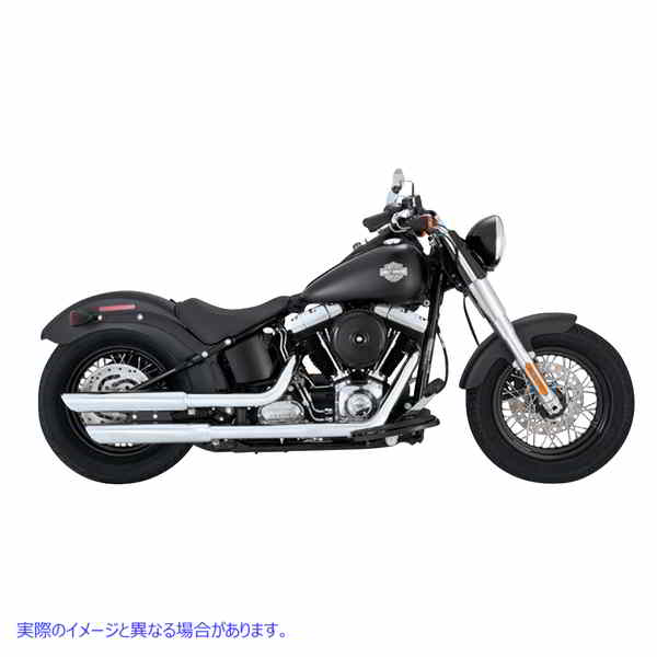 取寄せ 3インチ ツインスラッシュ スリップオンマフラー バンス アンド ハインズ 3 Twin Slash Slip-On Muffler - Chrome 16341 18011524