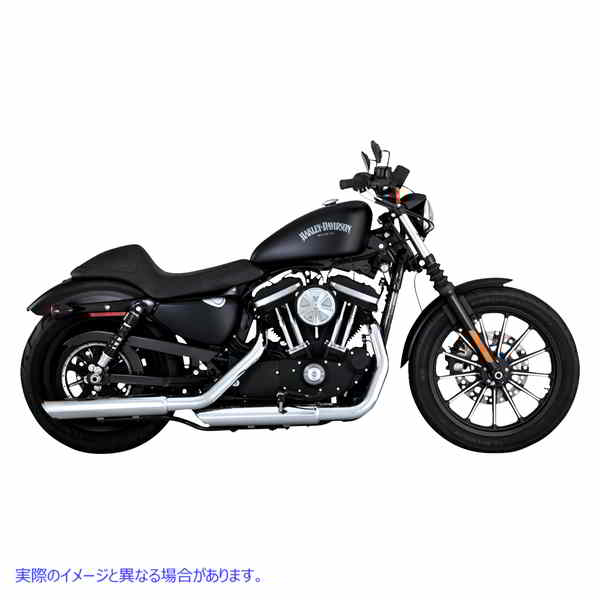 取寄せ 3インチ ツインスラッシュ スリップオンマフラー バンス アンド ハインズ 3 Twin Slash Slip-On Muffler - Chrome 16361 18011527