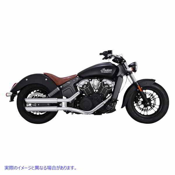 取寄せ ツインスラッシュ 3インチ スリップオンマフラー バンス アンド ハインズ 3 Twin Slash Slip-On Mufflers - Chrome 18323 18011528