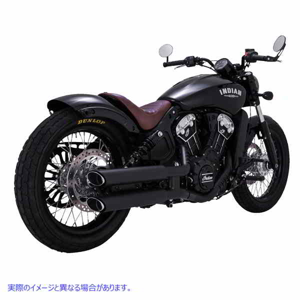 取寄せ ツインスラッシュ 3インチ スリップオンマフラー バンス アンド ハインズ 3 Twin Slash Slip-On Mufflers - Black 48323 18011533